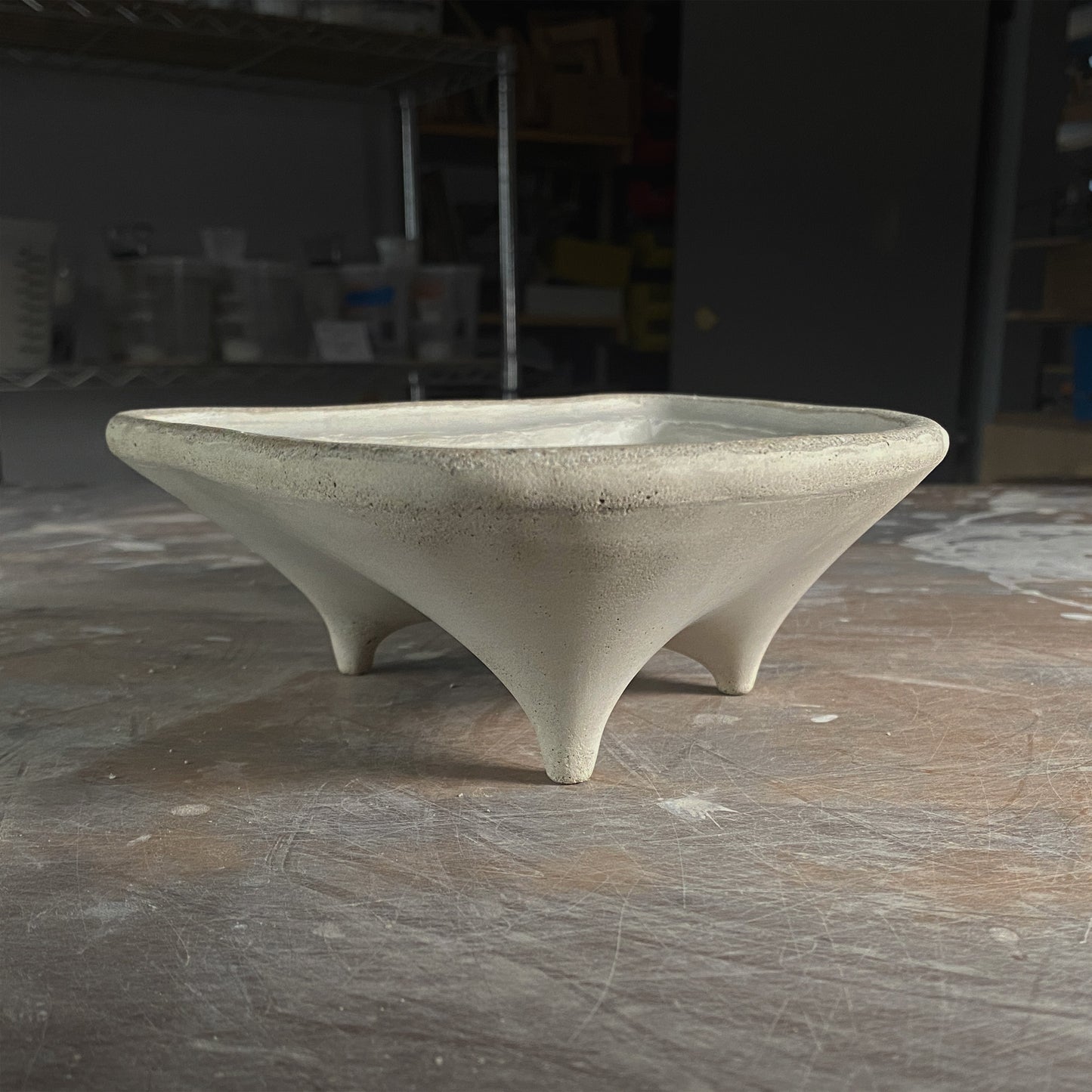 Studio Prototype #27 | Experimental Design – Concrete Planter (Unrefined Design)