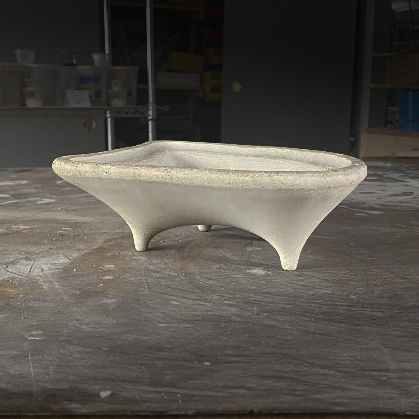 Studio Prototype #27 | Experimental Design – Concrete Planter (Unrefined Design)