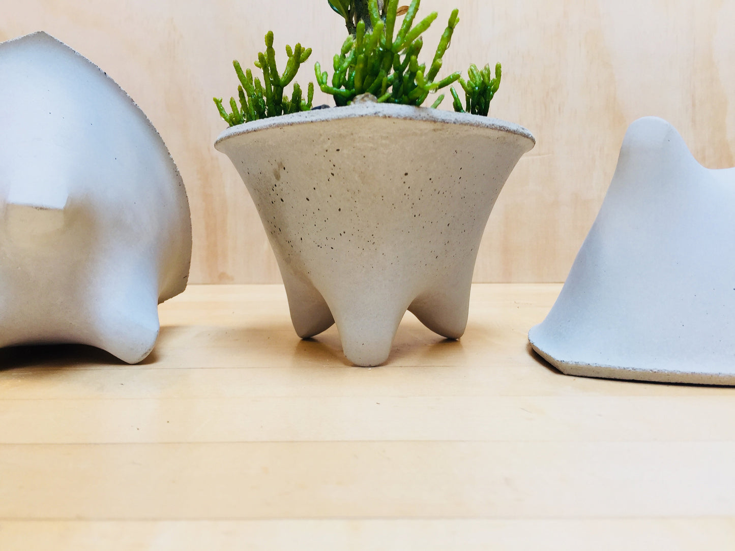 Triangle Modern Scucculent Planter | Concrete Planter | Small Modern Planter Design | Gift Size