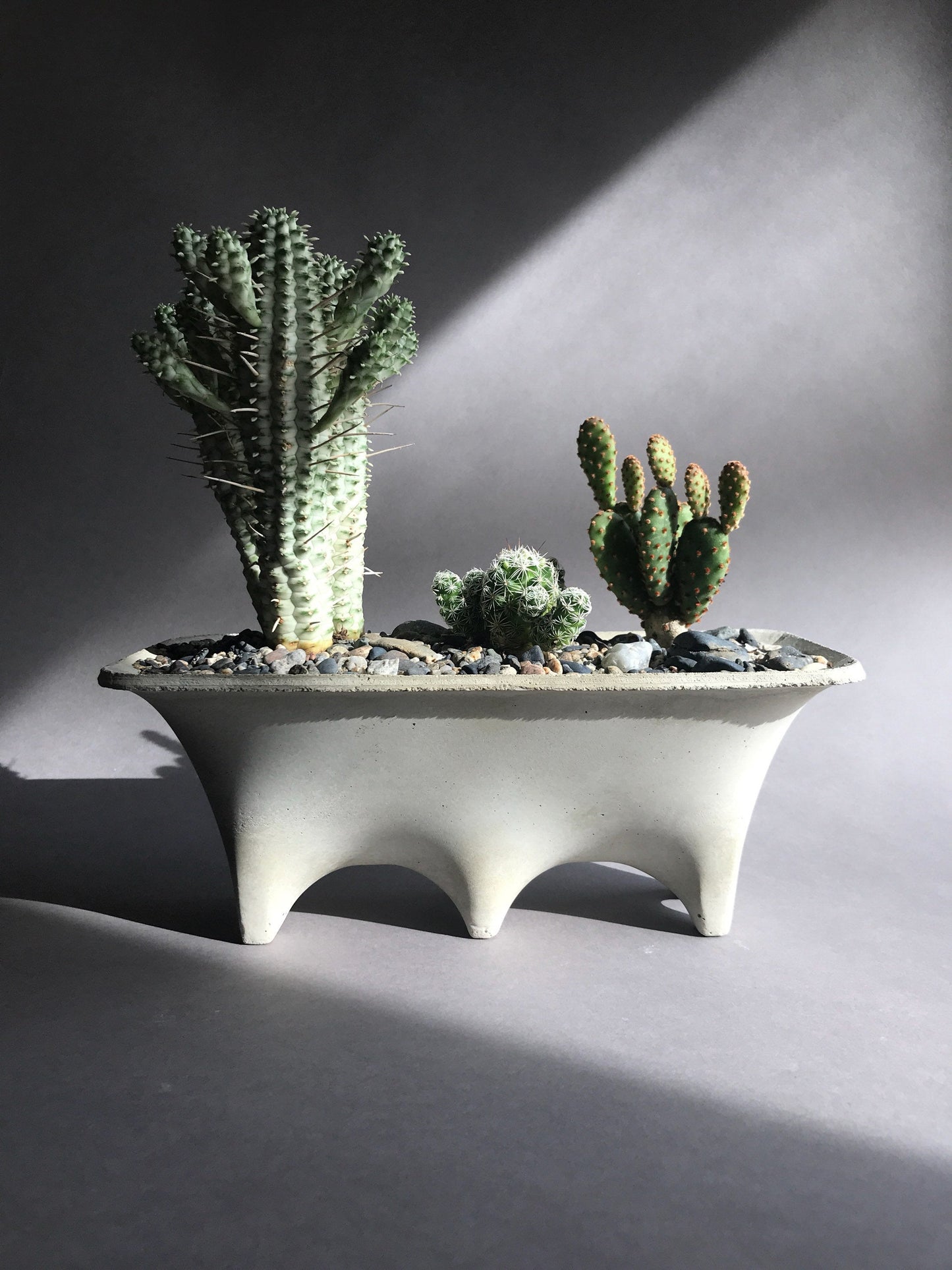 Bridge Planter - Modern Concrete Planter