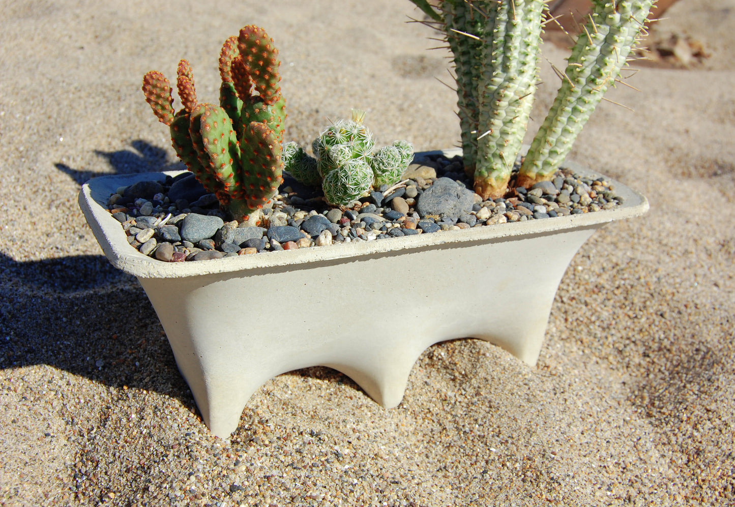 Bridge Planter - Modern Concrete Planter