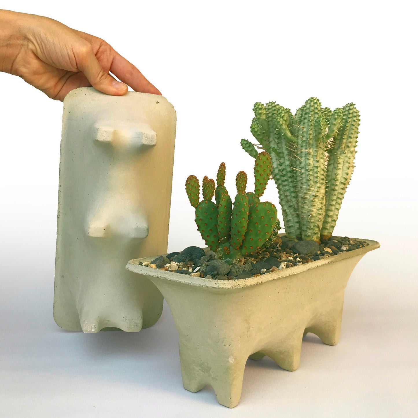 Bridge Planter - Modern Concrete Planter
